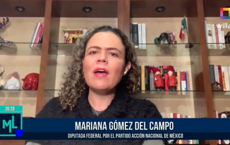 Diputada de México: "Lamento la actitud injerencista de López Obrador en Perú"