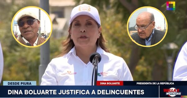 Portada: Ciudadanos rechazan argumento de Dina Boluarte que justifica a delincuentes: “Es una falta de principios y educación"