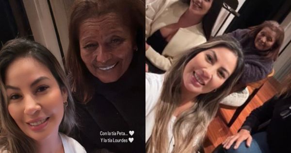 Portada: Pamela López se luce con Doña Peta en redes sociales: "Con la tía"