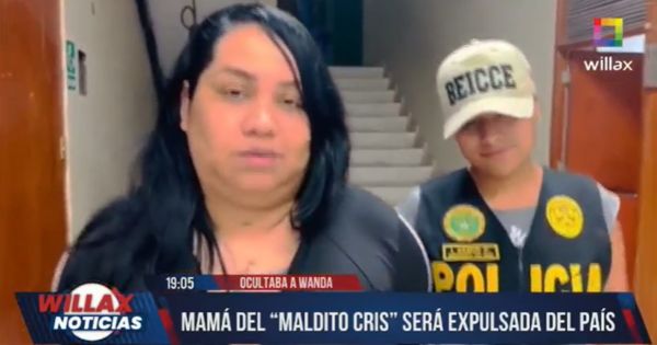 Portada: Madre del ‘Maldito Cris’, que ocultaba a Wanda del Valle, será expulsada del país