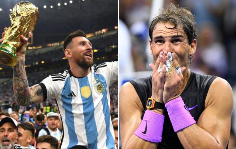 Rafael Nadal confiesa que Lionel Messi lo hizo llorar tras ganar el Mundial Qatar 2022