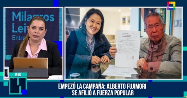 Milagros Leiva considera que Alberto Fujimori no será candidato: "No tiene la edad ni la salud"