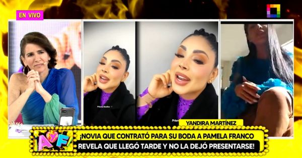 Portada: Novia denuncia a Pamela Franco por llegar tarde a su boda: "No era justo que le pague S/30 mil por dos canciones"