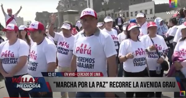 'Marcha por la Paz' recorre la avenida Grau este miércoles 19