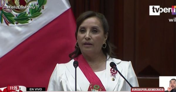 Dina Boluarte: "Propongo firmar un pacto de reconciliación y de paz"