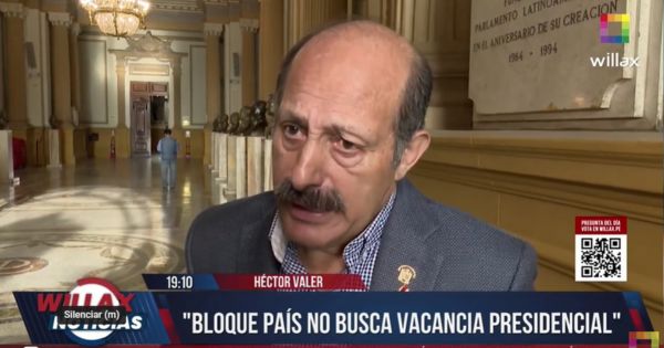 Héctor Valer: Somos Perú impulsa "Bloque País" para elección de Mesa Directiva