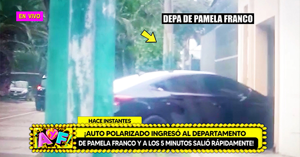 Portada: Auto polarizado ingresó a departamento de Pamela Franco: ¿Christian Cueva iba a bordo?