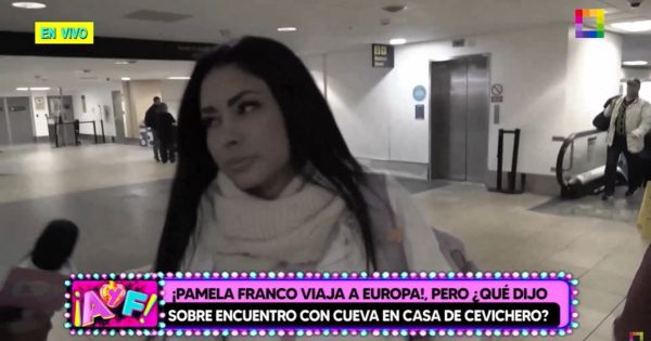 Pamela Franco se molesta cuando le preguntan por Christian Cueva: "Déjame tranquila"