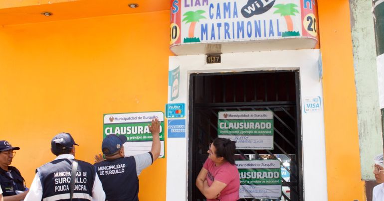 Municipalidad de Surquillo clausura hoteles en operativo por San Valentín