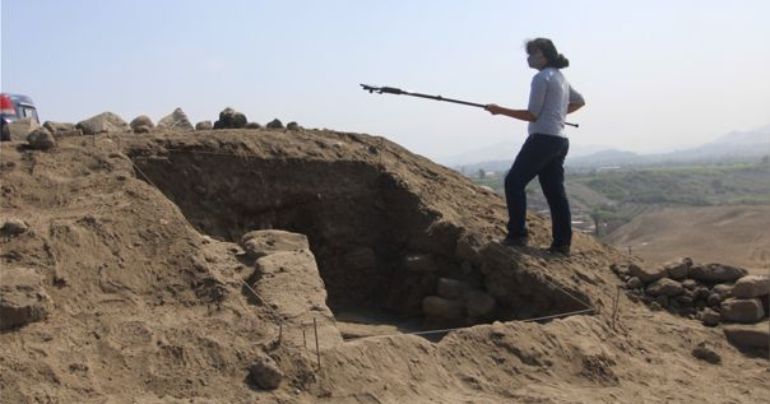 Barranca: hallan edificio prehispánico en Cerro Colorado contemporáneo con Caral