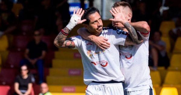 ¡En suspenso! Con gol de Lapadula, Cagliari igualó 1-1 con Bari en la primera final de la Serie B