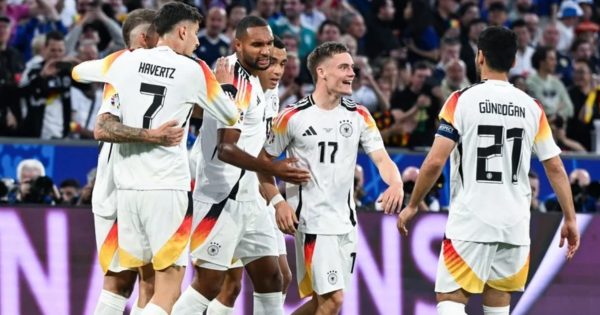 Alemania goleó 5-1 a Escocia en el partido inaugural de la Eurocopa