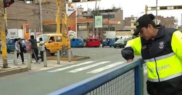 Comas: delincuentes intentaron robar rejas de estación del Metropolitano