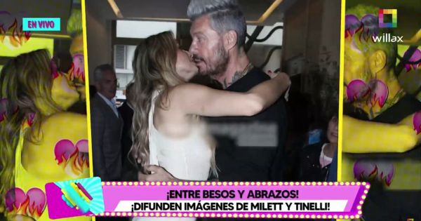 Portada: Milett Figueroa y Marcelo Tinelli son captados entre besos y abrazos