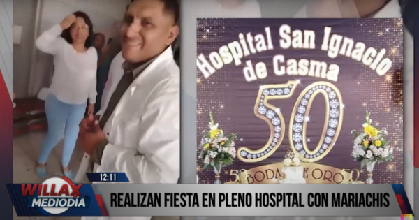 Áncash: personal de salud realiza fiesta en hospital, pese a emergencia sanitaria por dengue