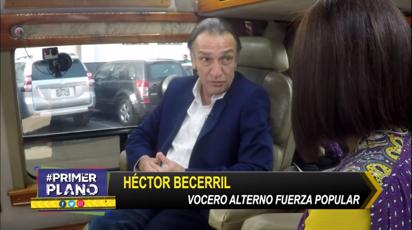 Héctor Becerril: “El Congreso no puede respaldar a un grupo de caviares; quien rendirá cuentas es el Presidente Vizcarra”