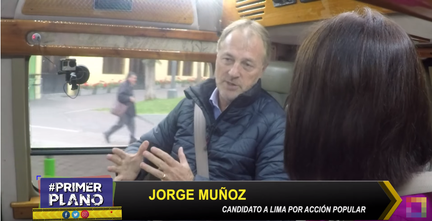 Jorge Muñoz: “No tenemos mucho dinero; es una campaña muy austera”