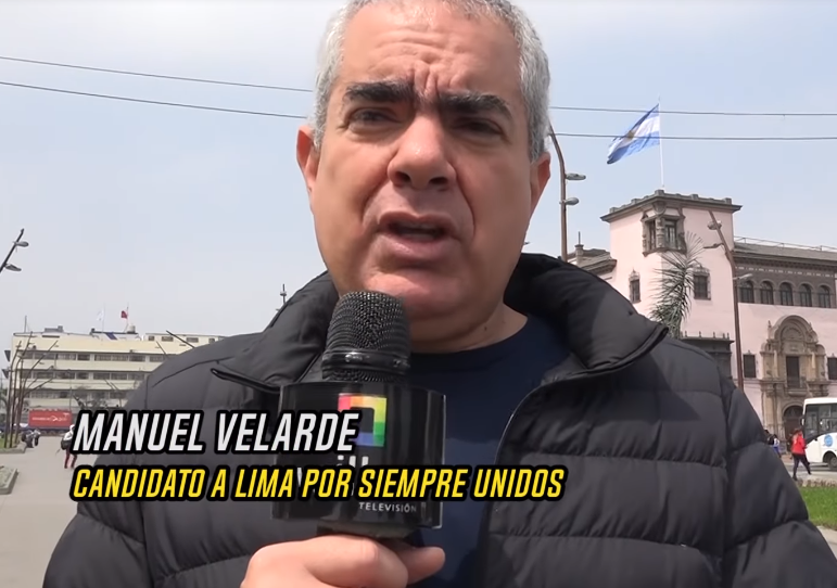 Portada: Manuel Velarde: “Nuestra campaña se hace con aportes familiares”