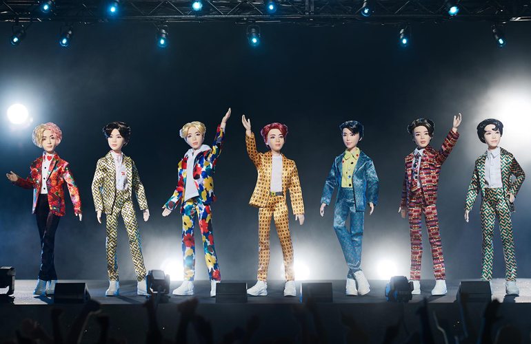 Mattel lanza un primer vistazo a los muñecos de moda de BTS