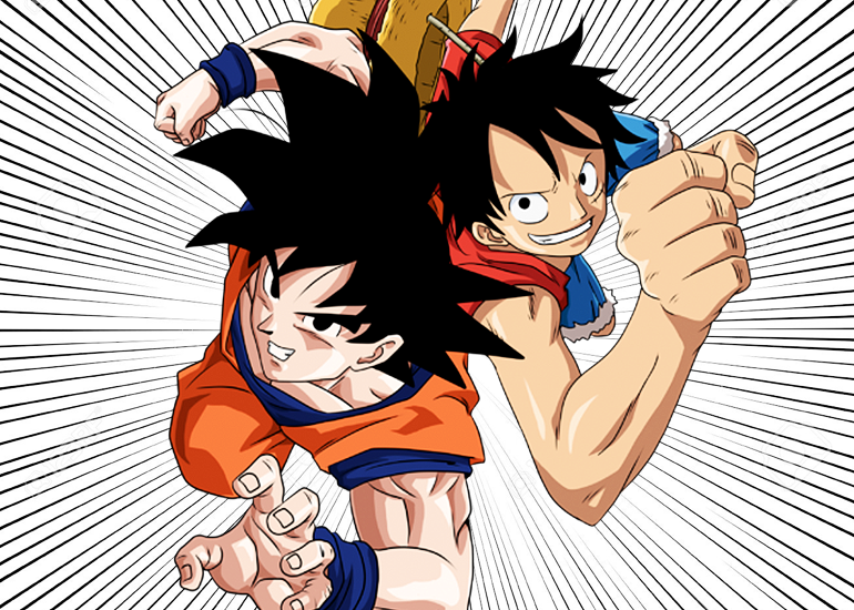 Portada: Goku y Luffy se juntan en ilustración de Yuya Takahashi