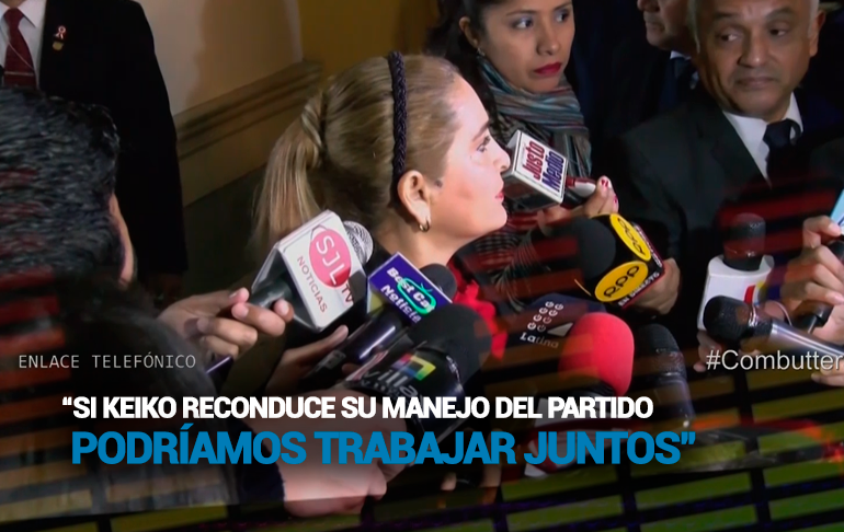 Maritza García: “Es parte de la política”