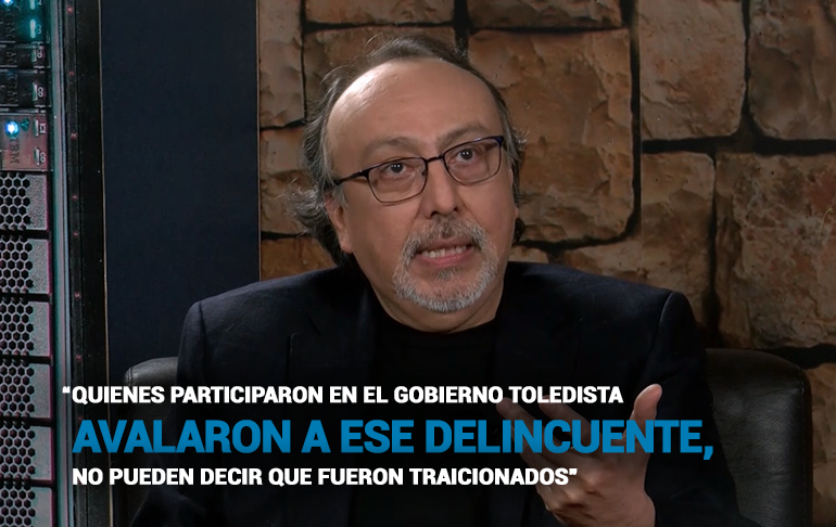 Umberto Jara: “Una de las más grandes tragedias republicanas del Perú es haber tenido a un presidente de la catadura de Toledo”