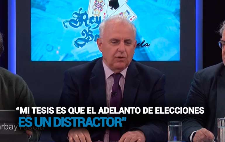 Portada: Luis Solari: “En este momento la lógica de Palacio es no respetar la norma”