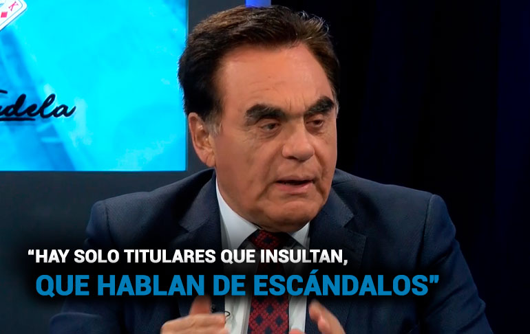 Luis Gonzáles Posada: “Para tener espacio en los medios hay que insultar y atacar”