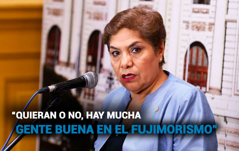 Luz Salgado: “No llego a comprender tanto odio a los fujimoristas”