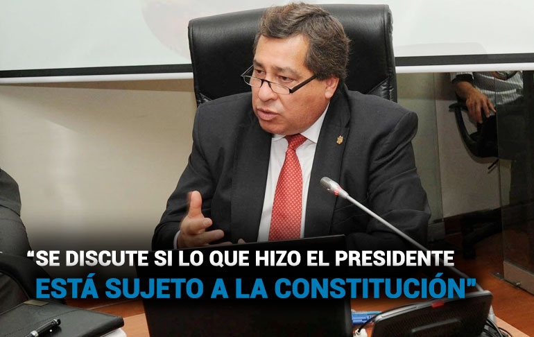 Aníbal Quiroga: “Sí hubo golpe de Estado”