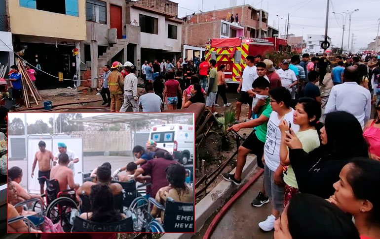 VES: Dos muertos y 50 heridos deja incendio por explosión de camión con gas