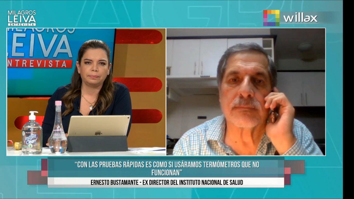 Ernesto Bustamante: (Sobre uso de las pruebas moleculares) "Hay un problema de gestión, no de abastecimiento"