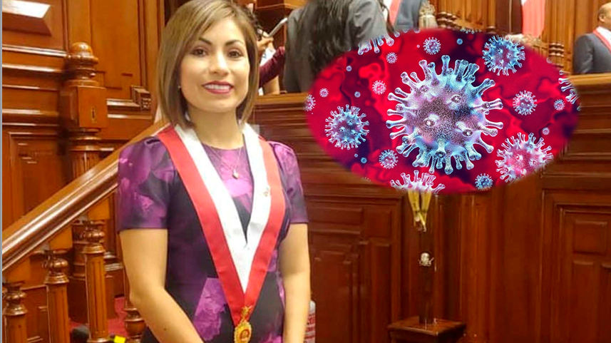 Congresista Leslye Lazo y su esposo dieron positivo al coronavirus.