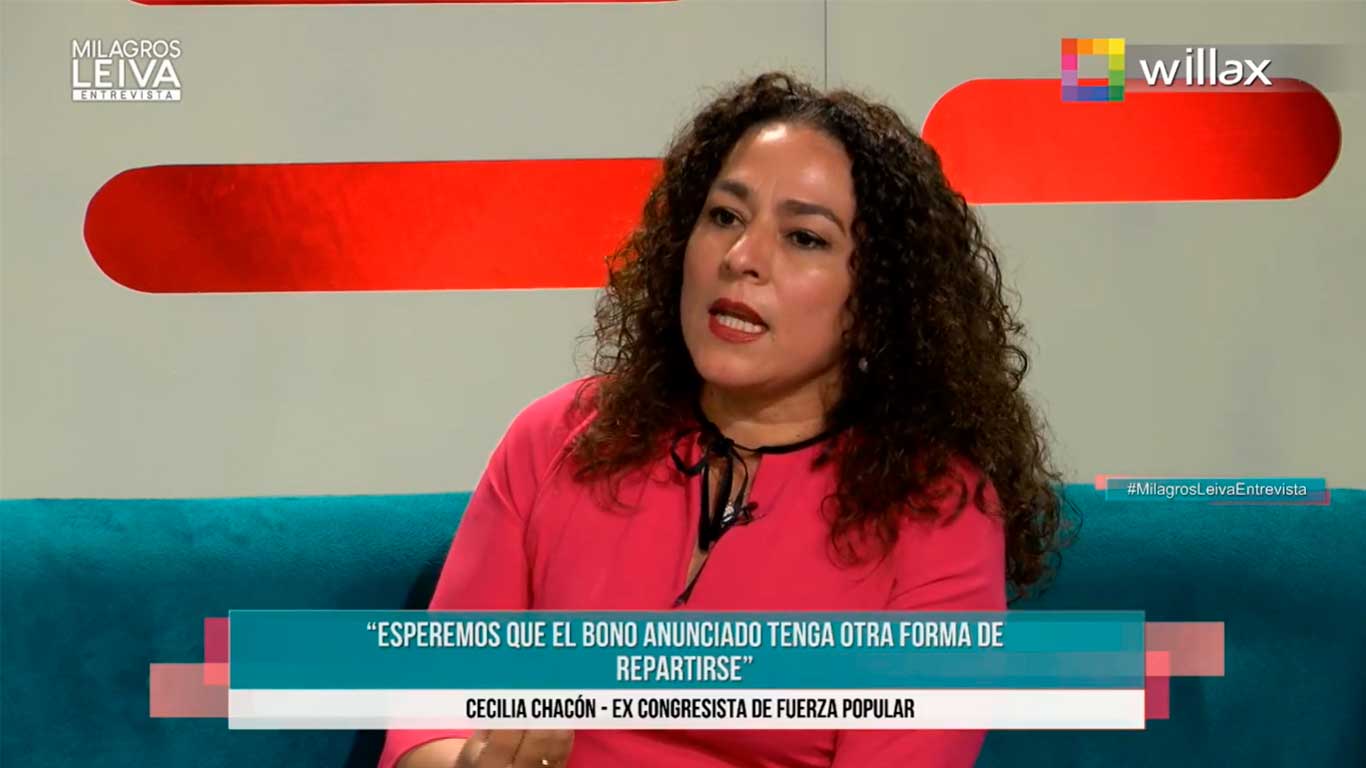 Portada: Cecilia Chacón: Votaría por cualquiera menos por Salaverry, es un traidor