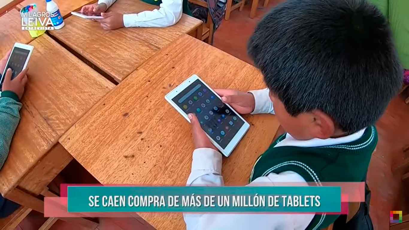 Informe Milagros Leiva Entrevista: Se cae compra de más de un millón de tablets