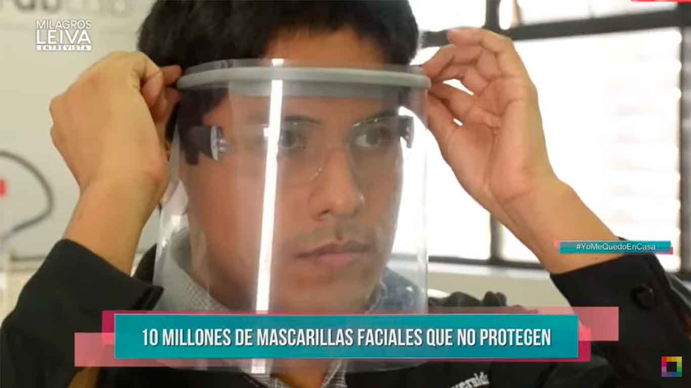 Informe Milagros Leiva Entrevista: 10 millones de mascarillas faciales que no protegen
