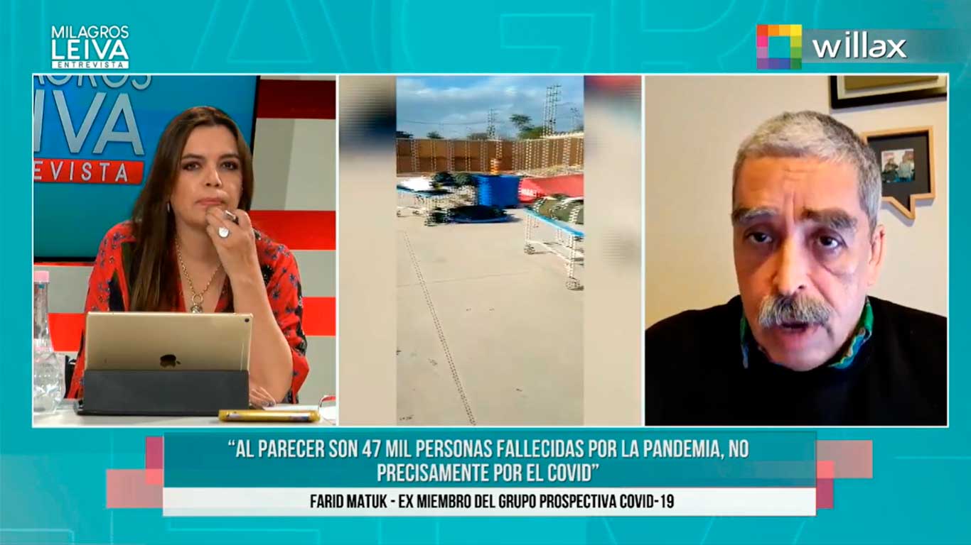 Farid Matuk: "Han muerto 47 mil personas durante la pandemia, y son 41 mil por Covid"