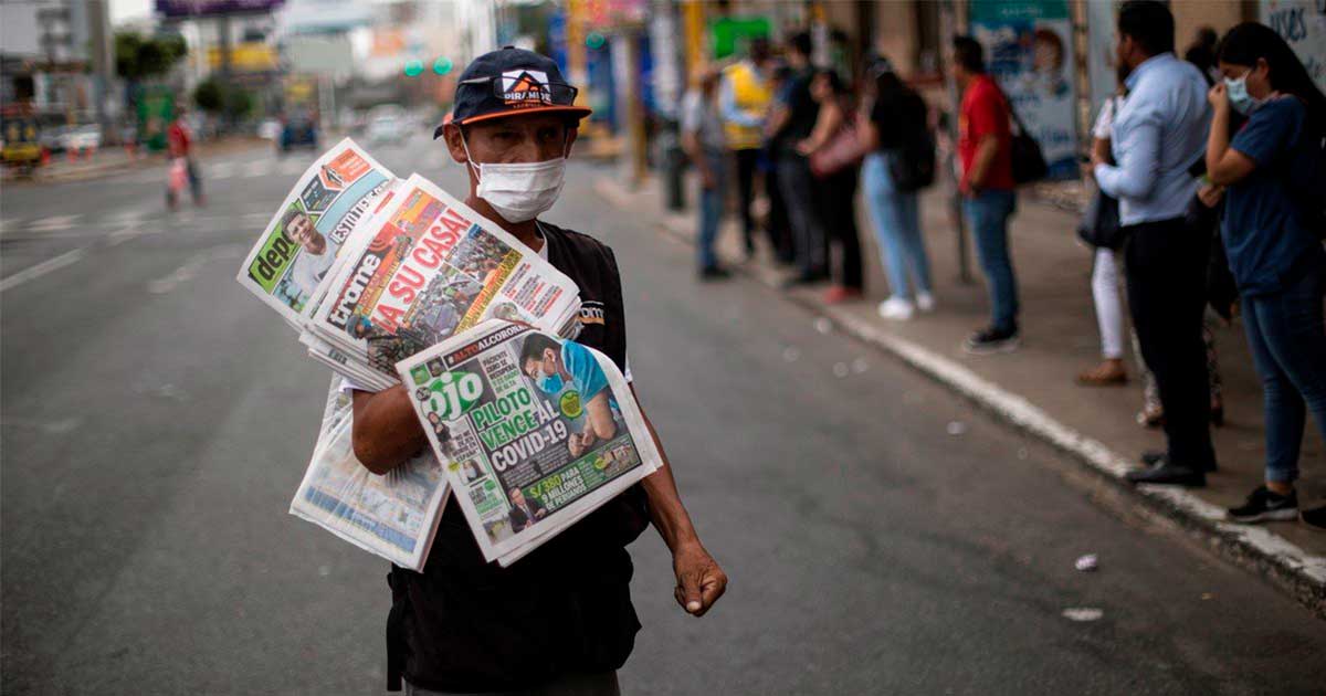 Portada: Perú supera los 400 mil casos confirmados de Covid-19