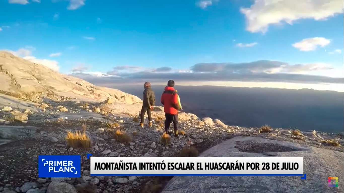 Montañista intentó escalar el Huascarán por 28 de julio