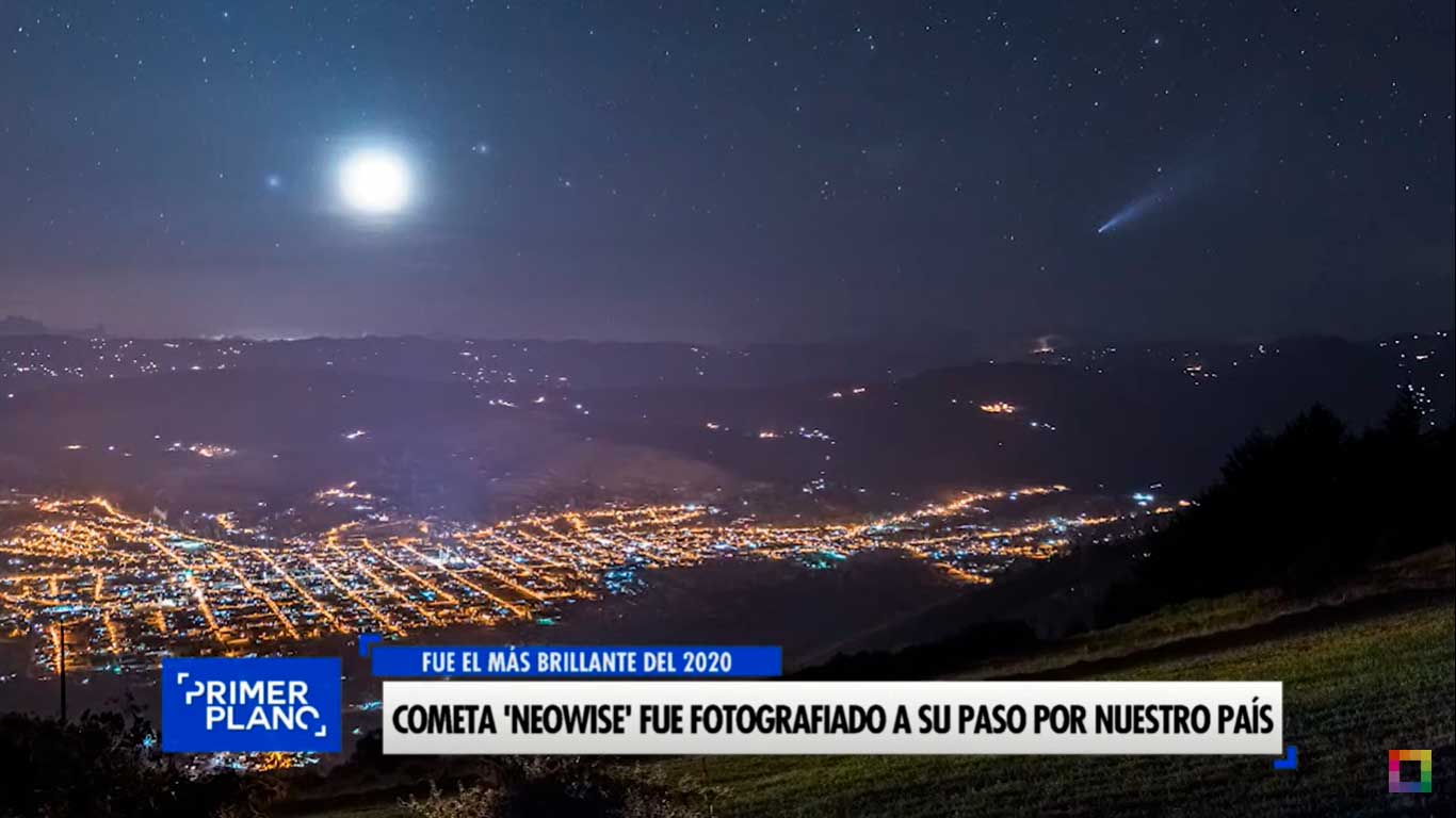Portada: Cometa Neowise fue fotografiado por su paso en nuestro país