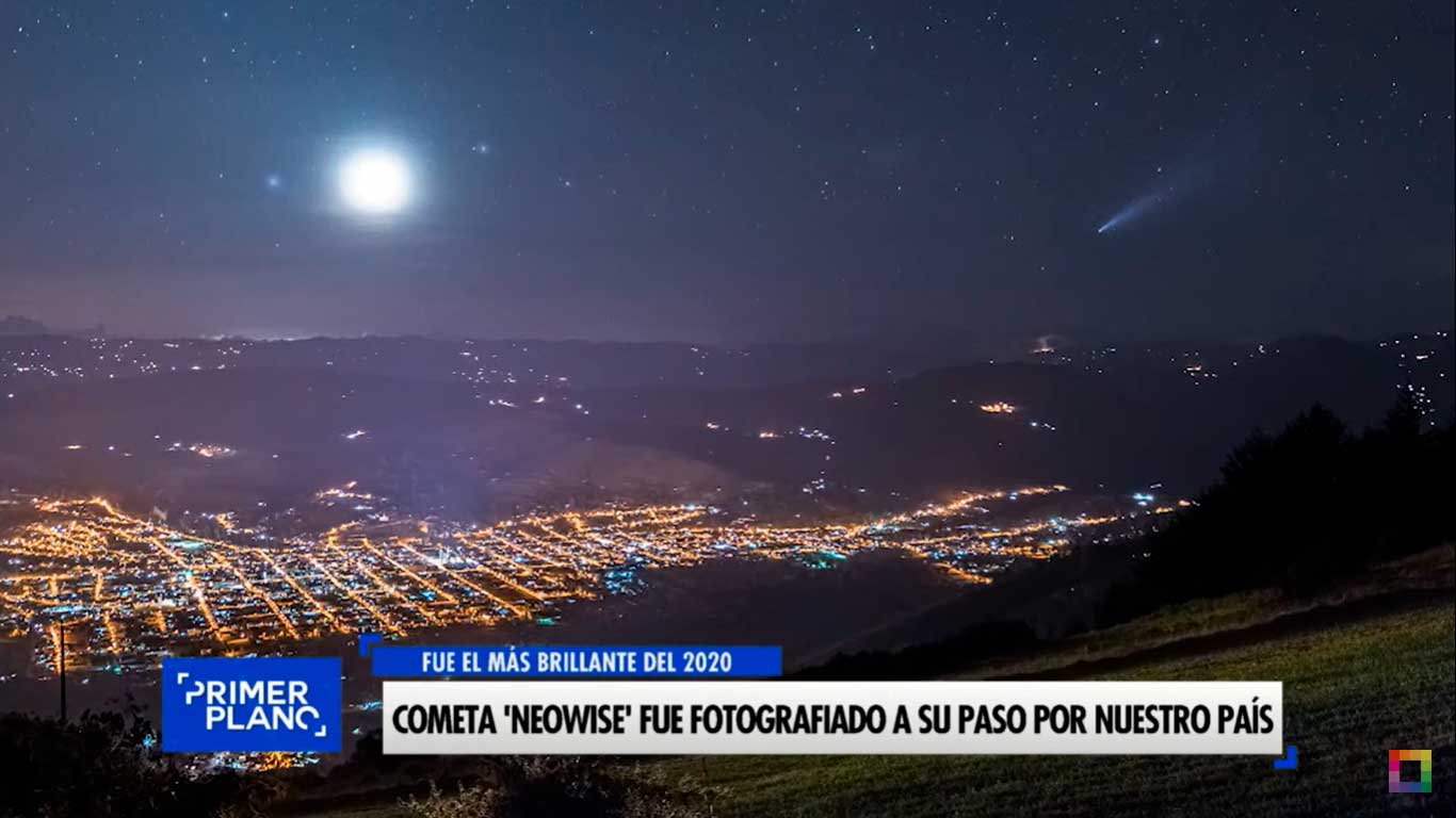 Cometa Neowise fue fotografiado por su paso en nuestro país