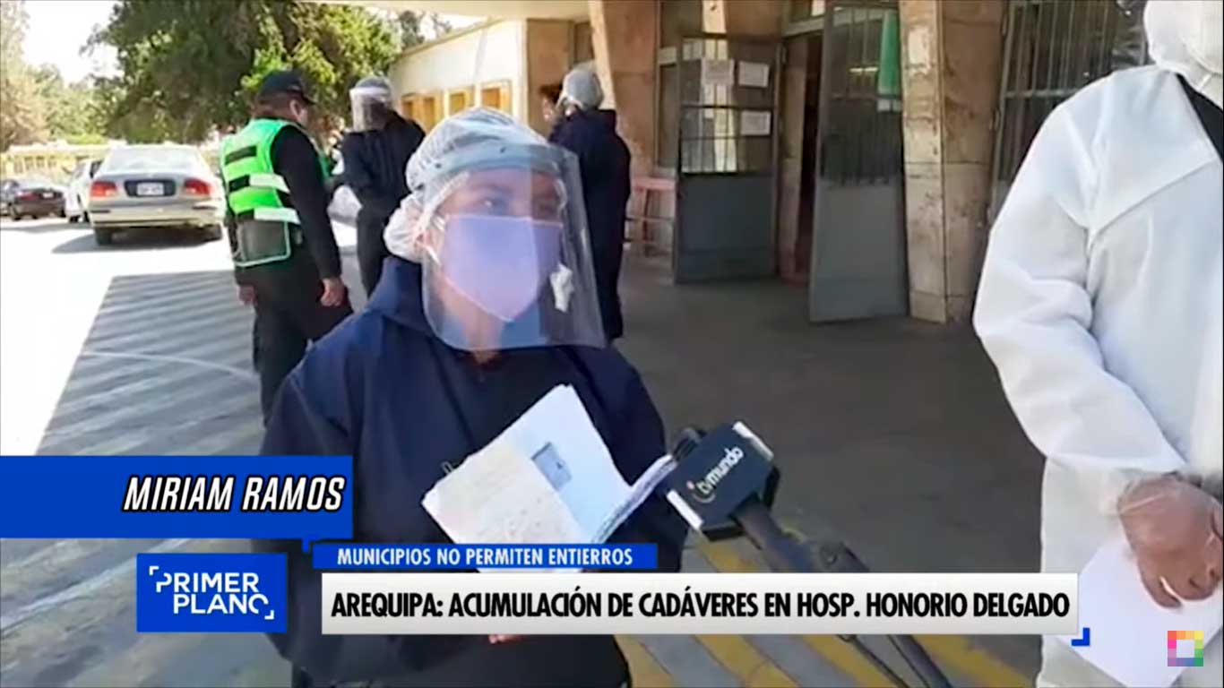 Portada: Arequipa: Preocupación ante acumulación de cadáveres en Hospital Honorio Delgado