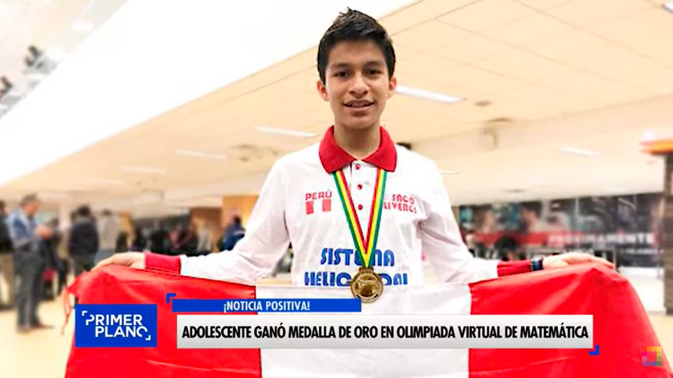 Adolescente ganó medalla de oro en Olimpiada virtual de matemática a nivel mundial