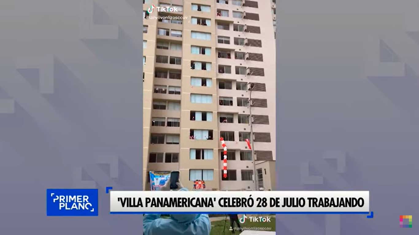 Villa Panamericana celebró 28 de julio trabajando