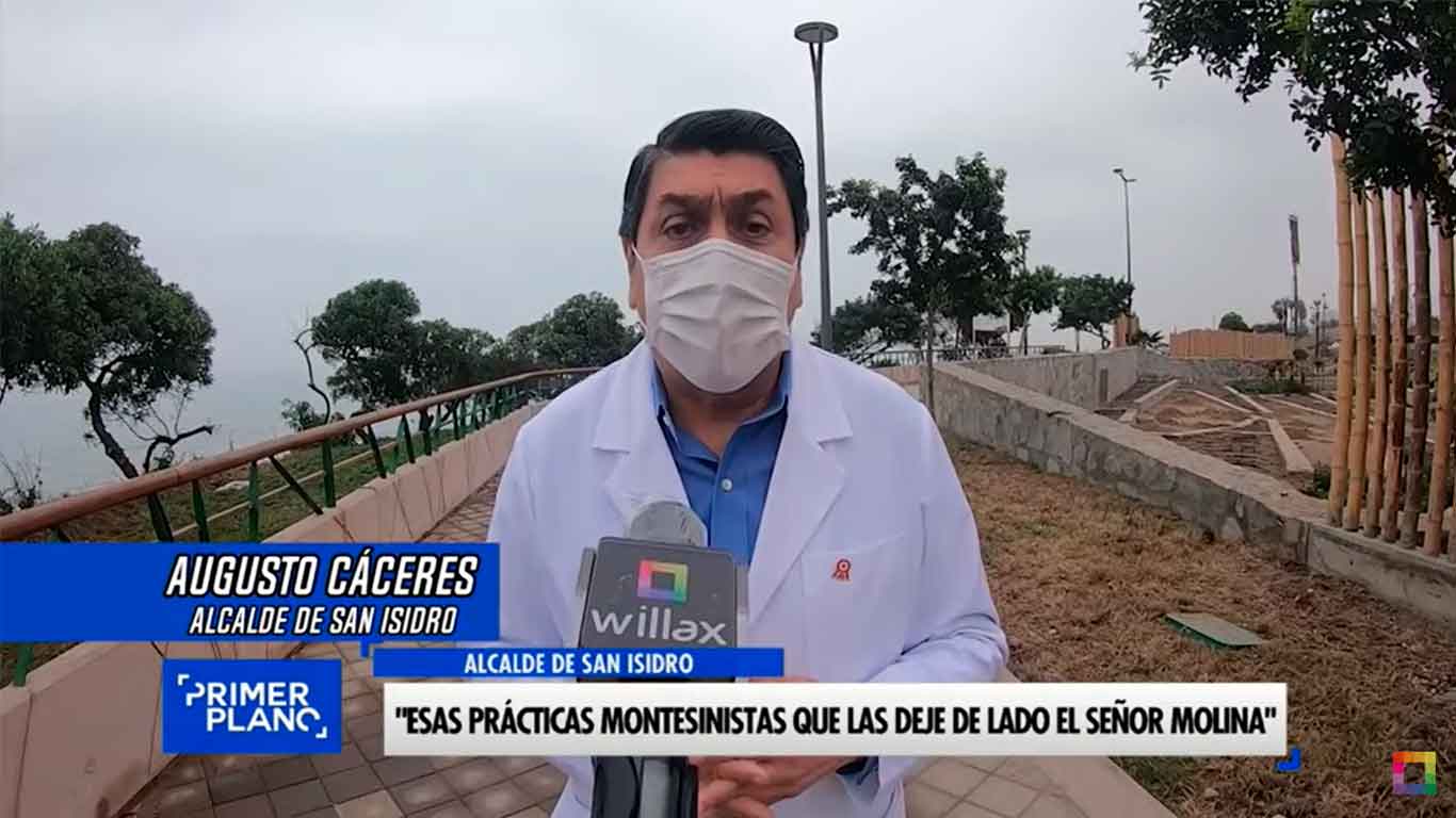 Portada: Alcalde de San Isidro, Augusto Cáceres, responde al Alcalde de Miraflores tras inauguración del Puente de la Amistad