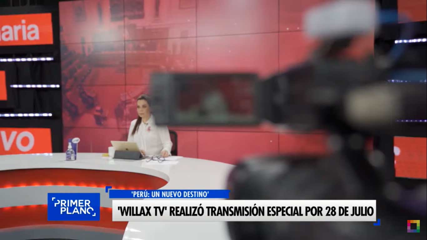 Willax TV realizó transmisión especial por 28 de julio