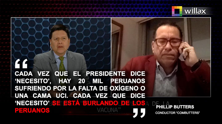 Portada: Phillip Butters: "Cada vez que el Presidente dice necesito, se está burlando de los peruanos"