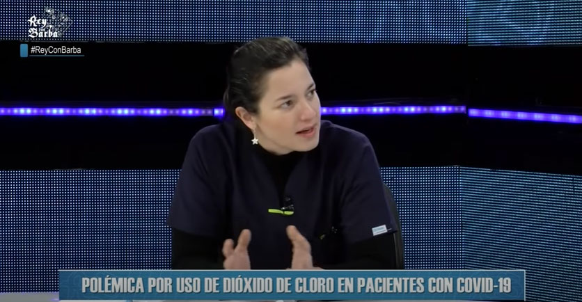 Dra. Denegri: "El dióxido de cloro es tóxico cuando se inhala, no cuando se toma"