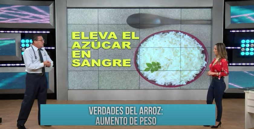 Portada: Dr. Borda: Pacientes con diabetes deben controlar el consumo de arroz