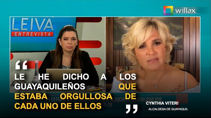 Cynthia Viteri: “Le he dicho a los guayaquileños que estaba orgullosa de ellos”